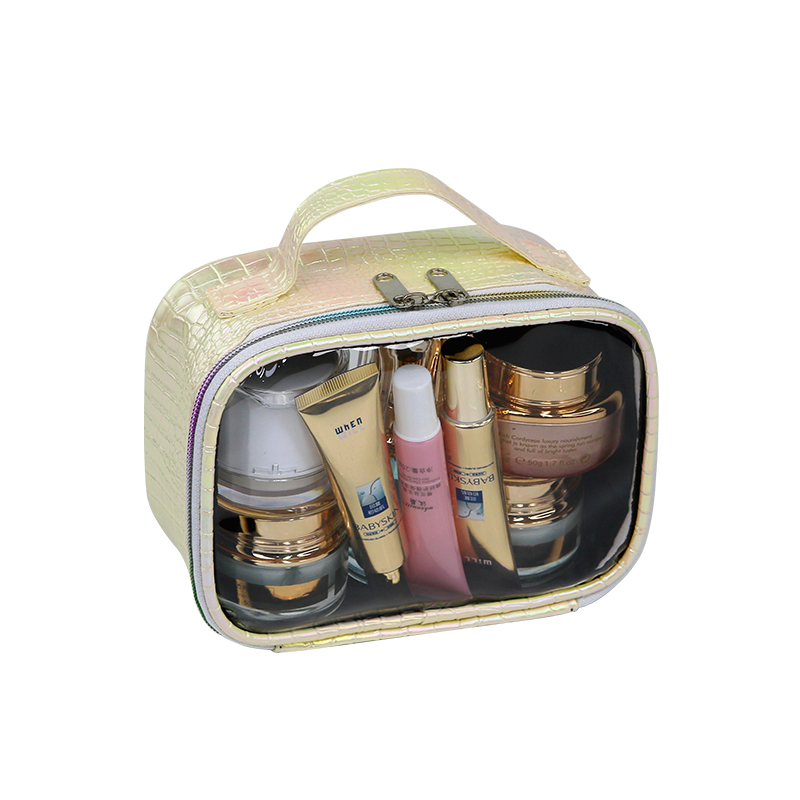 RovoBeauty Travel portable large capacity cosmetic bag high-grade transparent visual cosmetic storage bag waterproof wash bag  makeup bags
